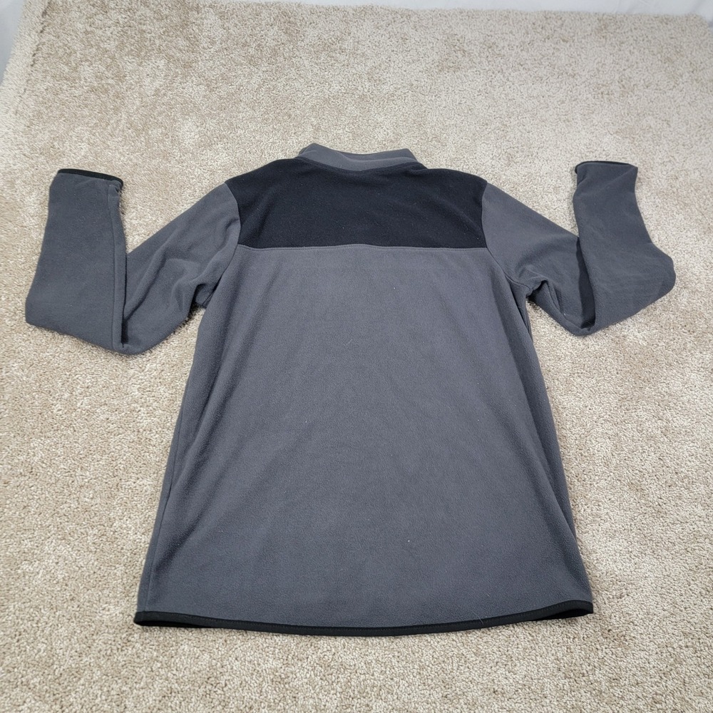 The North Face Women's Fleece Pullover Snap Neck Gray Black Size Medium - Picture 4 of 4